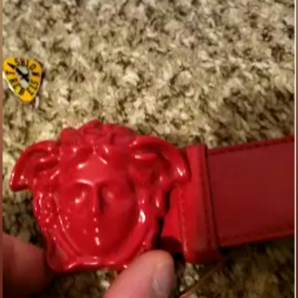 Red Versace Belt size 36